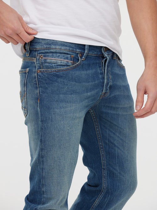 Lee Cooper - Jean LC122 Medium Blue Brushed L34 - Kiabi