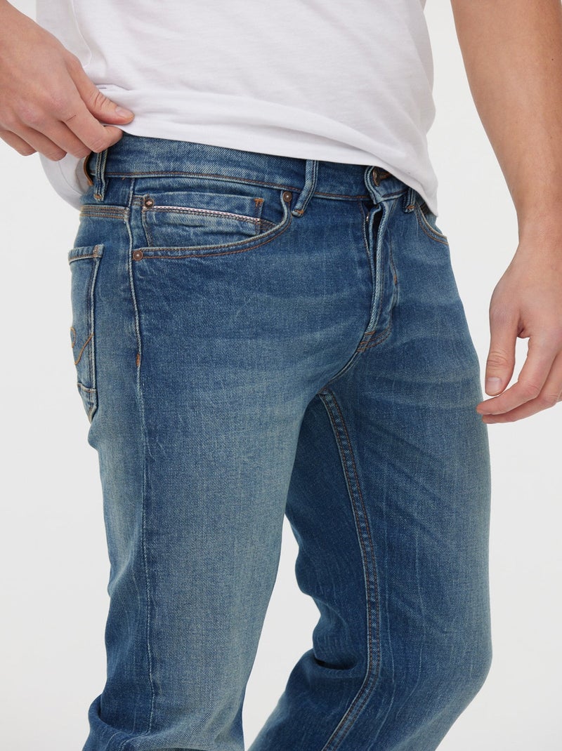Lee Cooper - Jean LC122 Medium Blue Brushed L34 Bleu - Kiabi