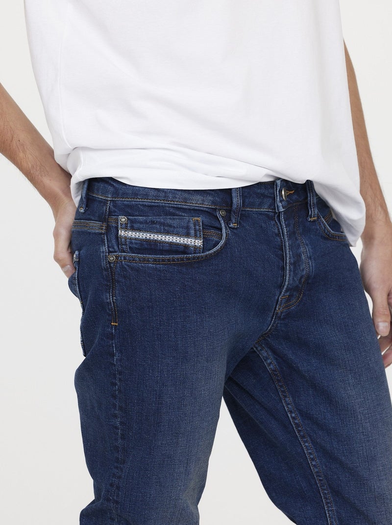 Lee Cooper - Jean LC122 Stone dirty brushed gris anthracite - Kiabi