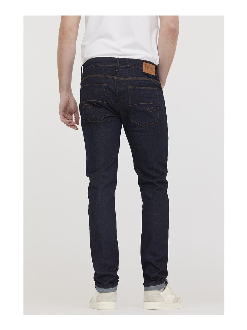 Lee Cooper - Jean LC128 Brut Coated Marron foncé - Kiabi