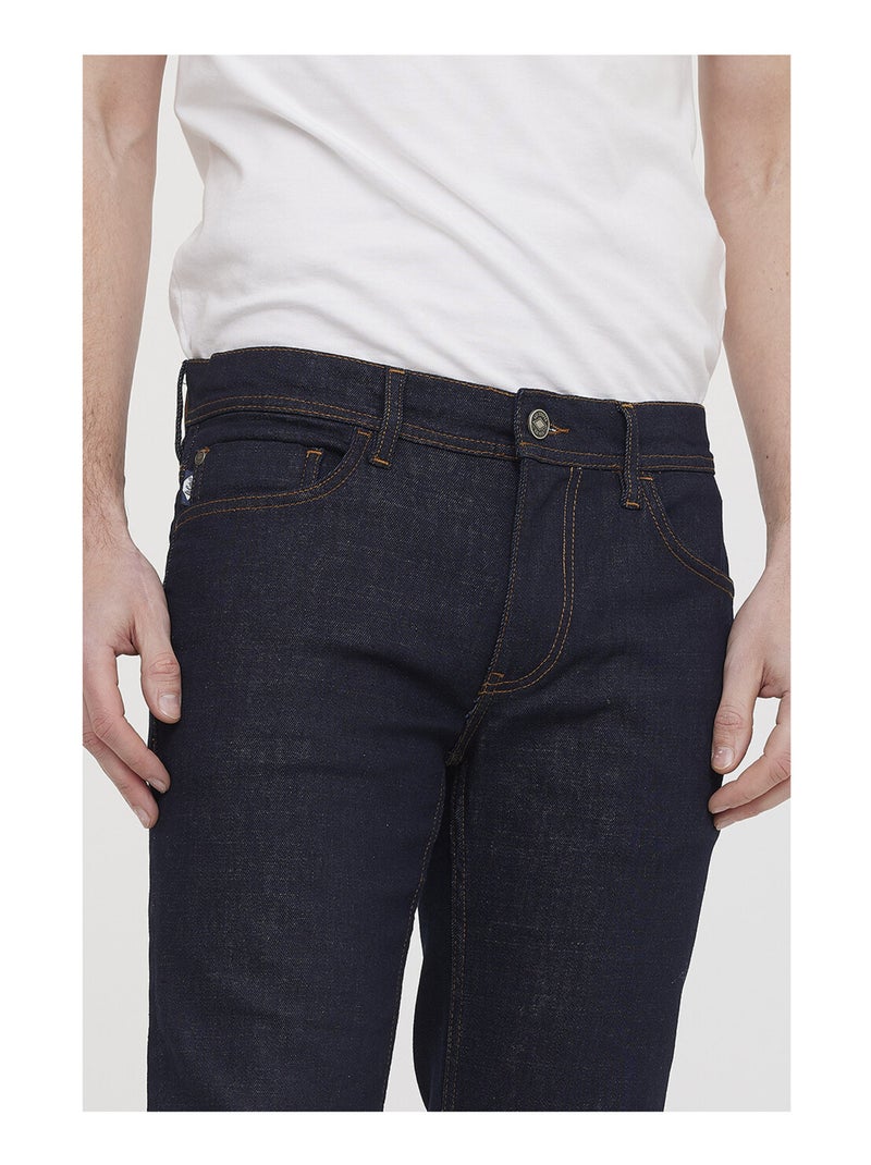Lee Cooper - Jean LC128 Brut Coated Marron foncé - Kiabi