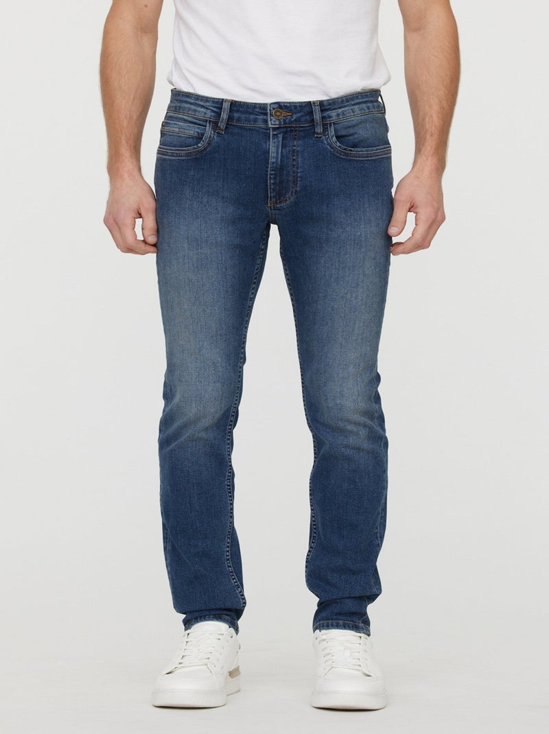 Lee Cooper - Jean LC128 Dark Blue Brushed Bleu - Kiabi
