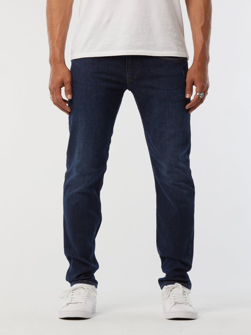 Lee Cooper - Jean LC128 Dark Blue Brushed Bleu - Kiabi