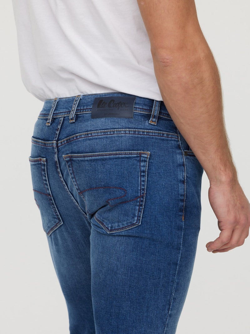 Lee Cooper - Jean LC132 Medium Blue Brushed Bleu - Kiabi
