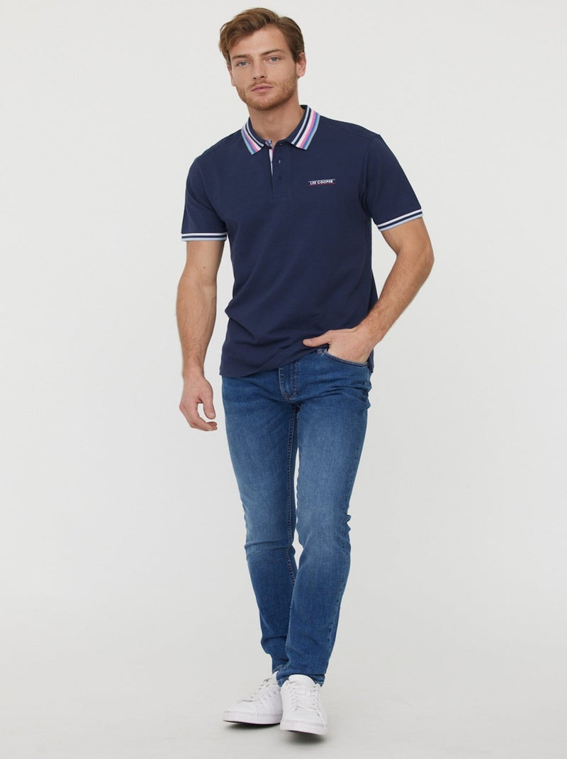 Lee Cooper - Jean LC132 Medium Blue Brushed Bleu - Kiabi