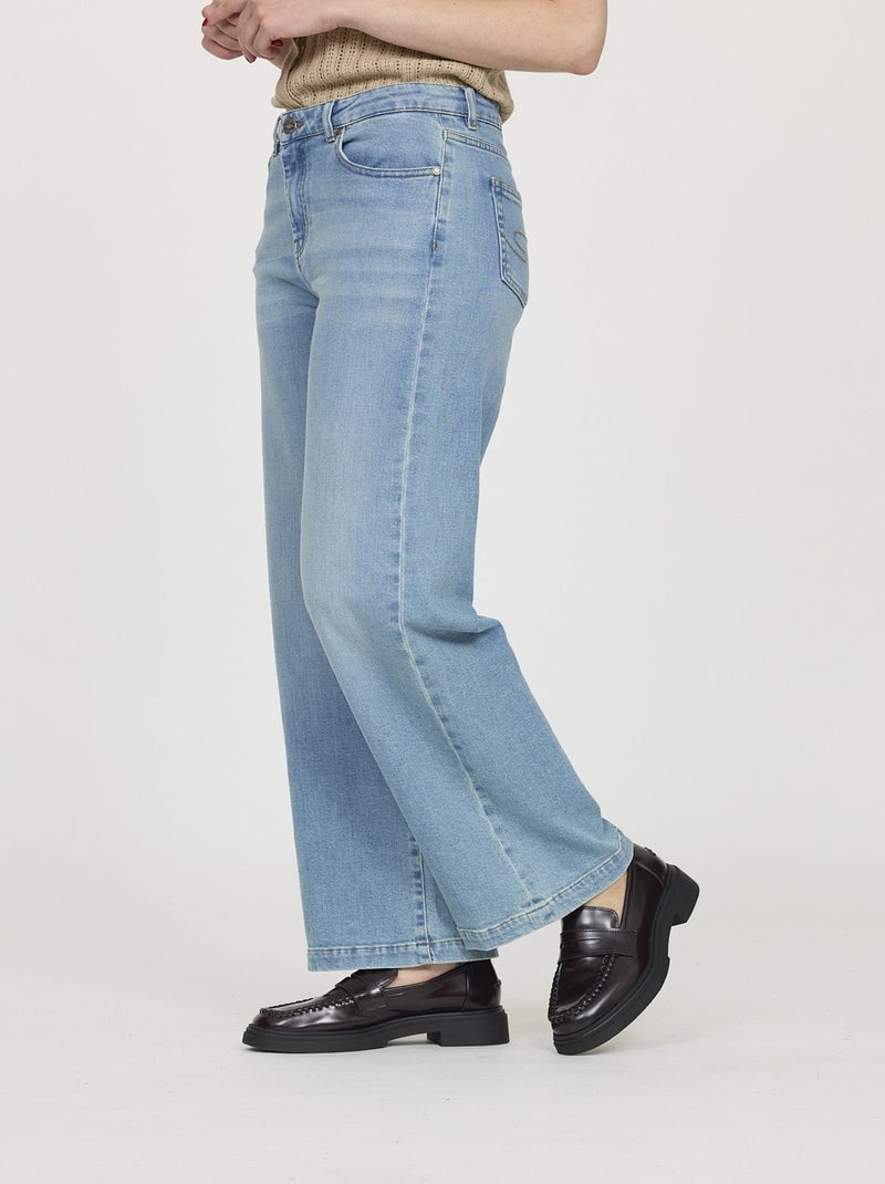 Lee Cooper - Jean LC171 Bleached brushed Vert sauge/Blanc cassé/Sable - Kiabi