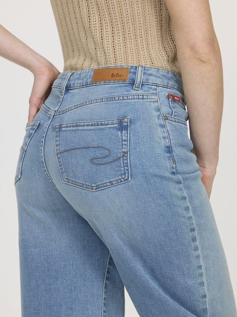 Lee Cooper - Jean LC171 Bleached brushed Vert sauge/Blanc cassé/Sable - Kiabi