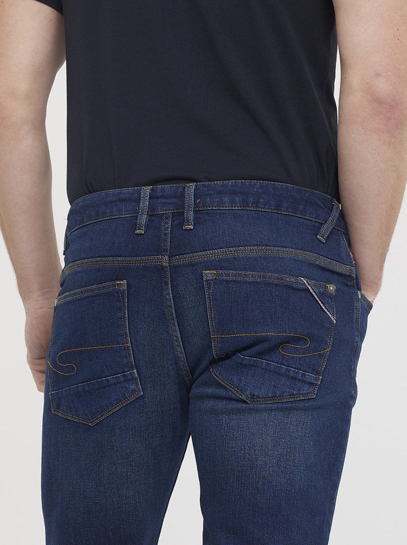 Lee Cooper - Jean LONGJOHN Deep Blue Brushed - L34 Bleu - Kiabi