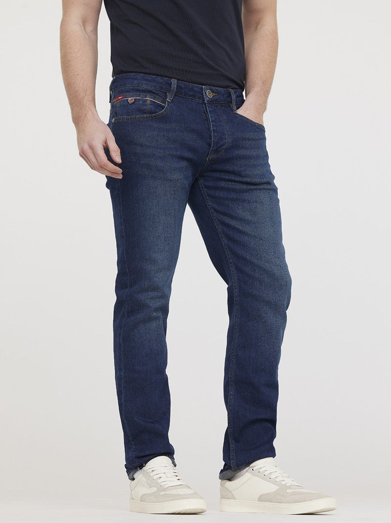Lee Cooper - Jean LONGJOHN Deep Blue Brushed Bleu - Kiabi