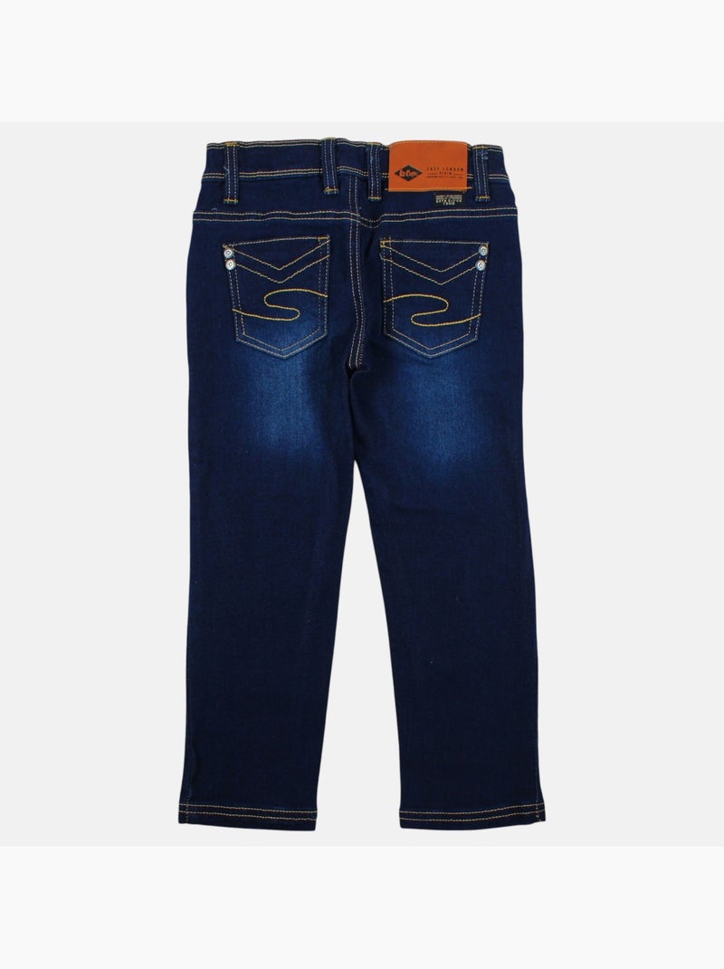 Lee cooper - jean slim 5 poches, coupe droite Bleu denim - Kiabi