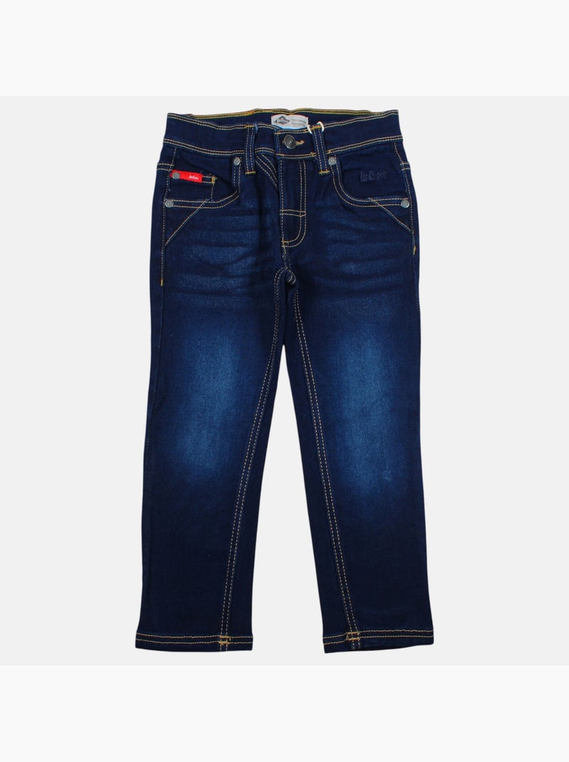 Lee cooper - jean slim 5 poches, coupe droite Bleu denim - Kiabi