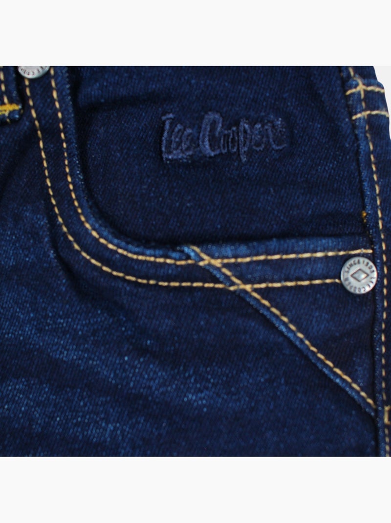 Lee cooper - jean slim 5 poches, coupe droite Bleu denim - Kiabi