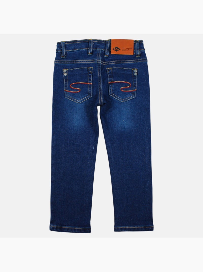 Lee cooper - jean slim 5 poches, coupe droite Bleu - Kiabi