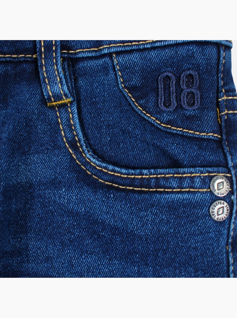Lee cooper - jean slim 5 poches, coupe droite Bleu - Kiabi