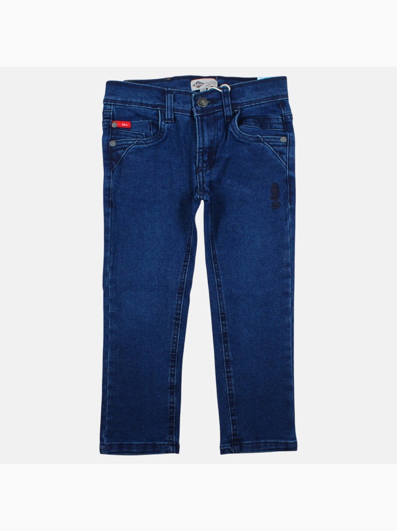 Lee cooper - jean slim 5 poches, coupe droite Bleu - Kiabi