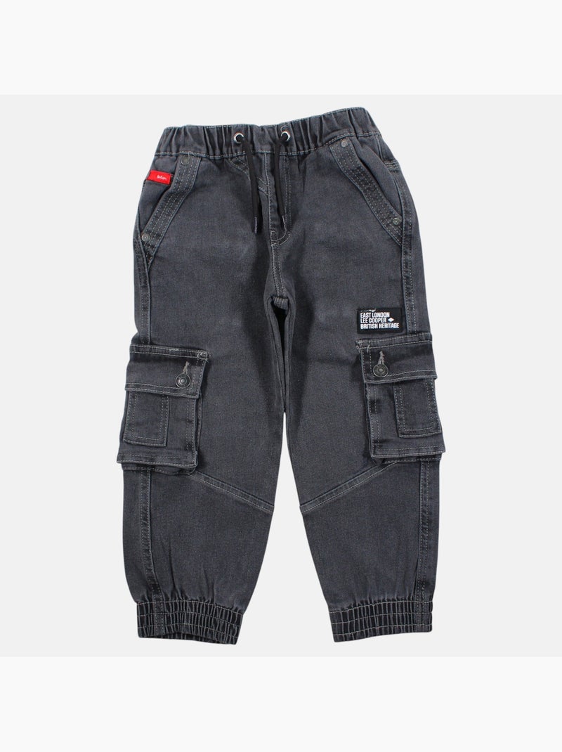 Lee cooper - jeans garçon avec cordon Gris - Kiabi