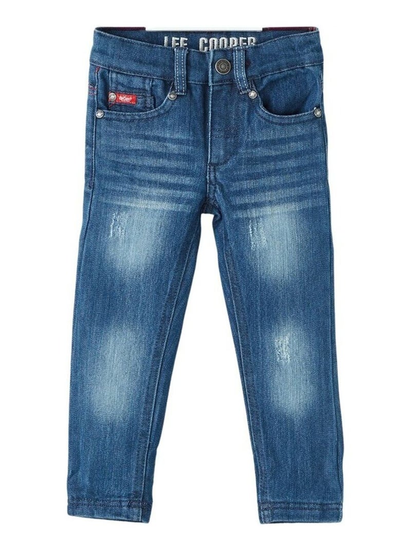 Lee Cooper - Jeans imprimé logo en coton Bleu - Kiabi