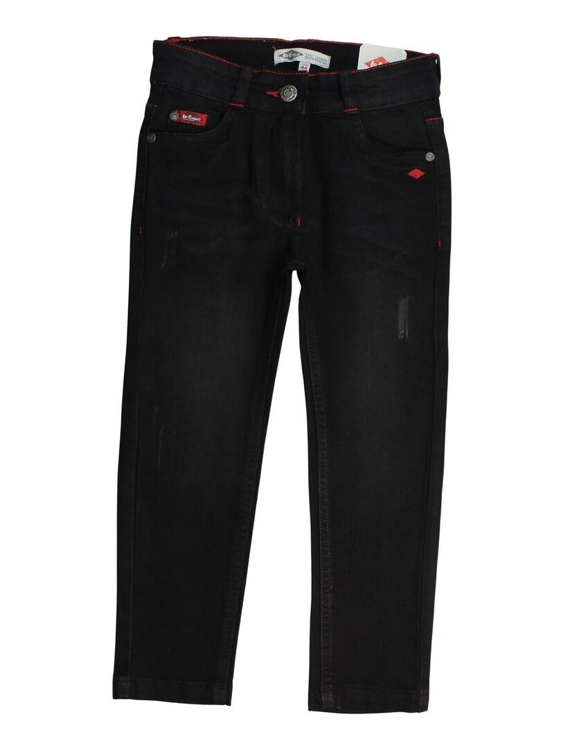 Lee Cooper - Jeans imprimé logo en coton Noir - Kiabi