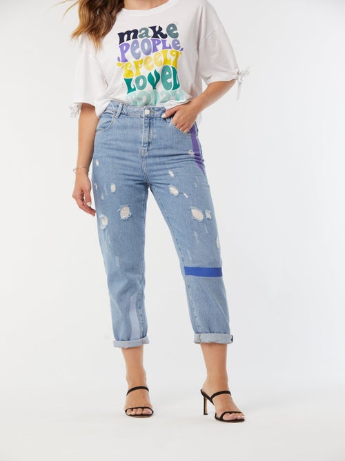 Lee Cooper - Jeans JULIE Bleach - L32 - Kiabi