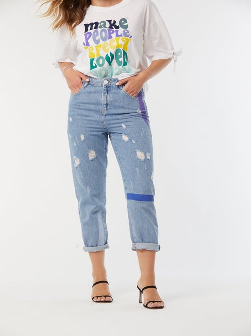 Lee Cooper - Jeans JULIE Bleach - L32 - Kiabi