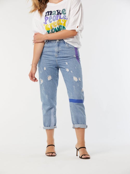 Lee Cooper - Jeans JULIE Bleach - L32 - Kiabi