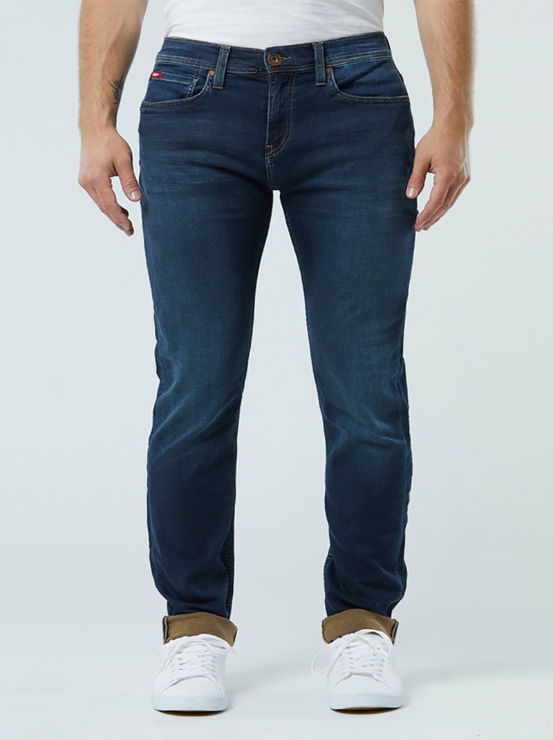 Lee Cooper - Jeans LC122 Dark Brushed Noir/Argent - Kiabi