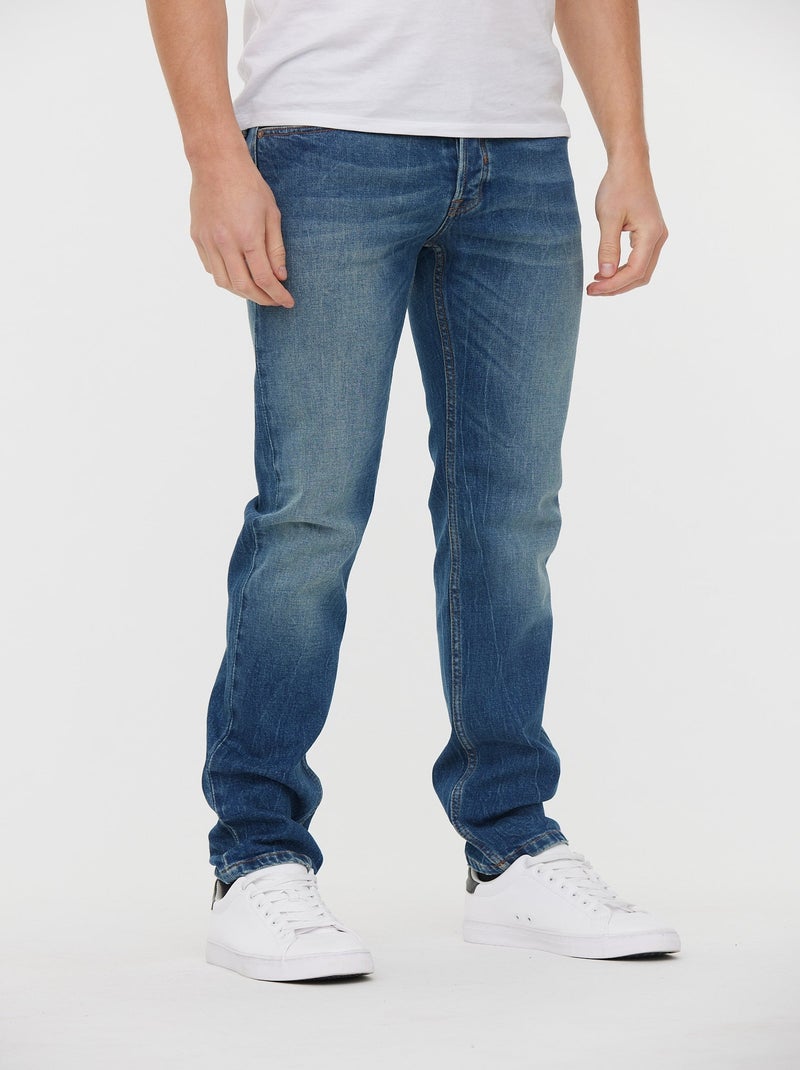 Lee Cooper - Jeans LC122 Medium Blue Brushed Bleu - Kiabi