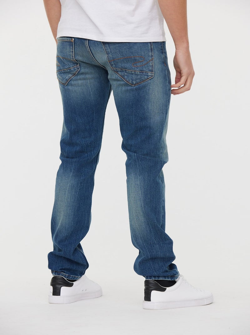 Lee Cooper - Jeans LC122 Medium Blue Brushed Bleu - Kiabi