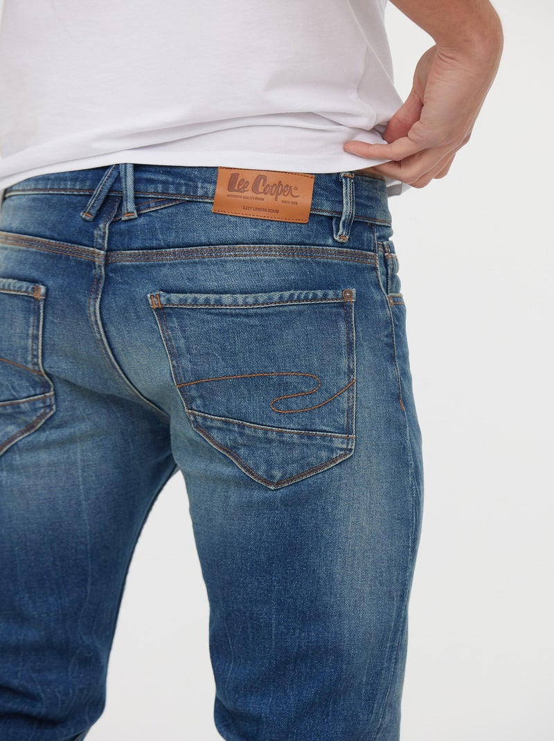 Lee Cooper - Jeans LC122 Medium Blue Brushed Bleu - Kiabi