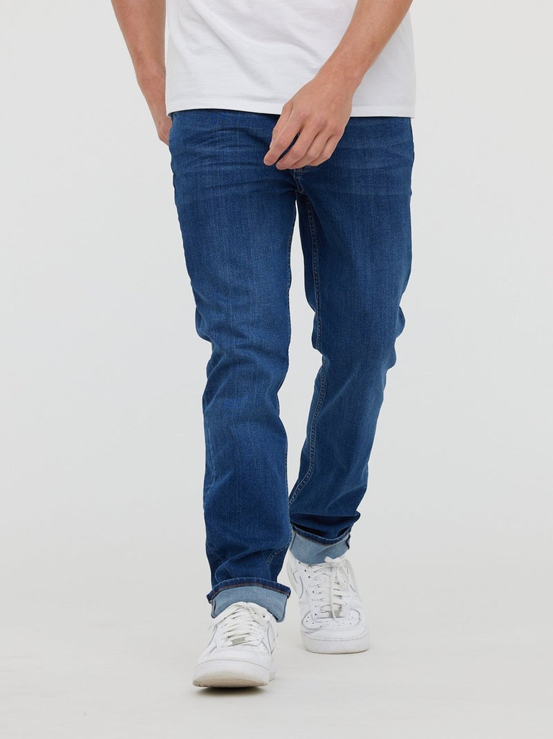 Lee Cooper - Jeans LC122ZP Dark medium brushed Bleu - Kiabi