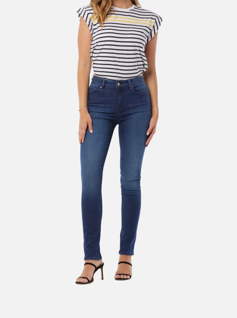 Lee Cooper - Jeans LC135 Dark blue brushed Bleu - Kiabi