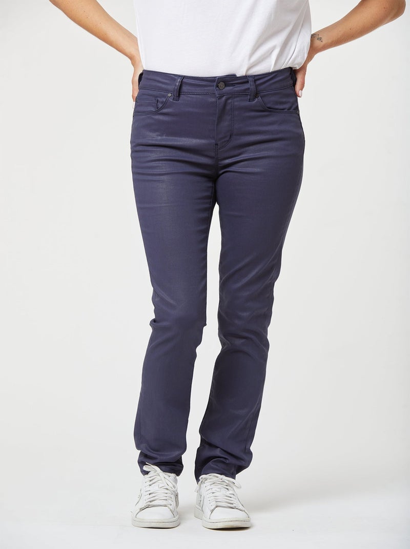 Lee Cooper - Jeans LC135 Navy Coatted Bleu - Kiabi