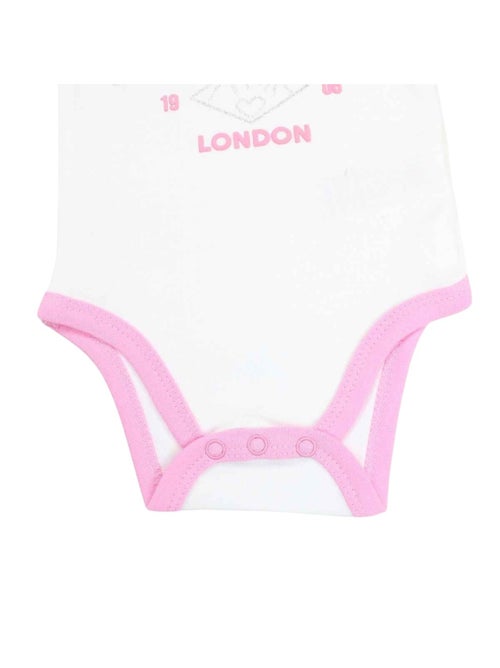 Lee Cooper - Lot de 2 bodys bébé fille avec des motifs points - Kiabi