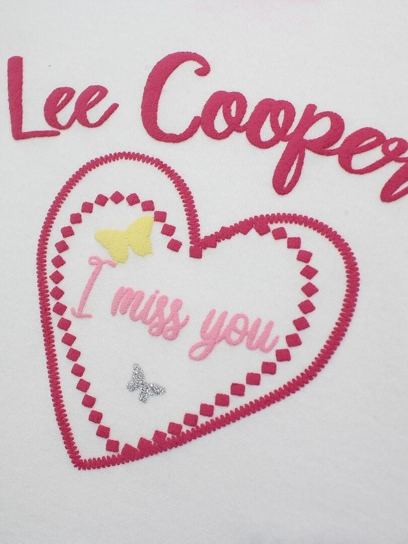 Lot De 3 Bodies Manches Courtes Cœur Coton Biologique Blanc/rouge Petit Bateau