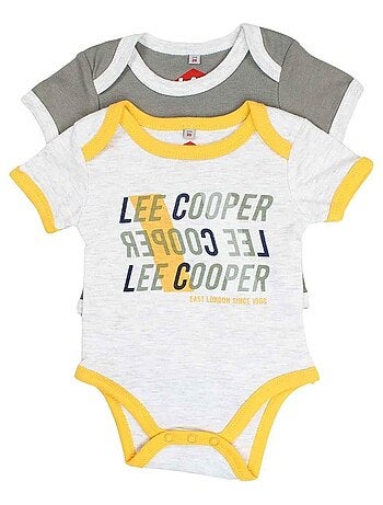 Lee Cooper - Lot de 2 bodys bébé garçon en coton - Kiabi