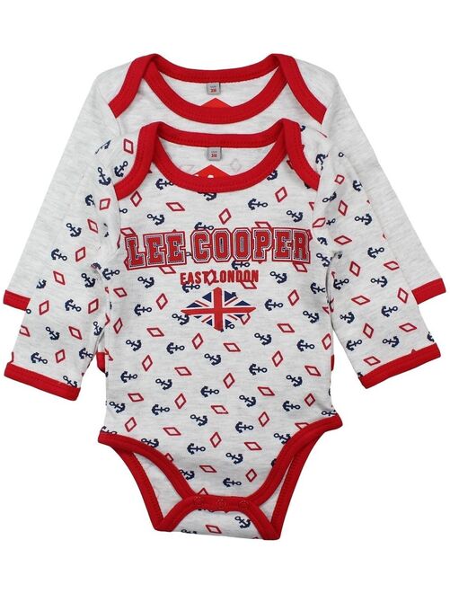 Lee Cooper - Lot de 2 bodys bébé garçon en coton - Kiabi