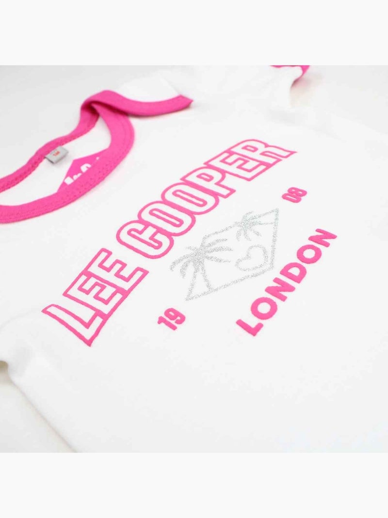 Lee Cooper - Lot de 2 bodys Lee Cooper Rose - Kiabi