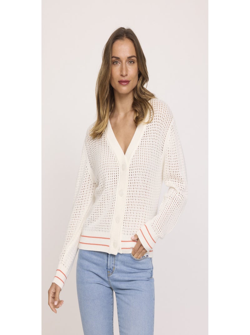 Lee Cooper - Maille manches longues coton comfort CYA Ivoire - Kiabi
