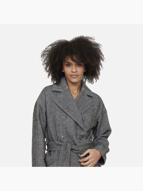 Lee Cooper - Manteau FAMIRA Anthracite - Kiabi