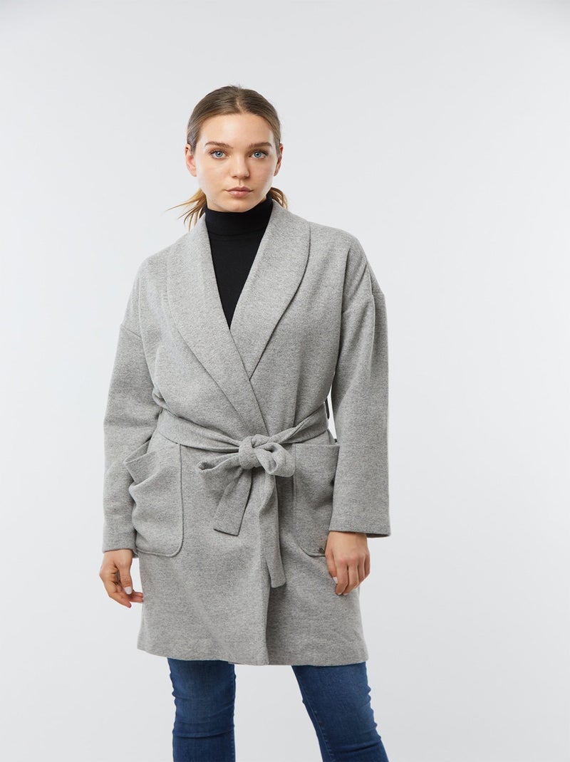 Lee Cooper - Manteau long FABLE Gris chine Bleu - Kiabi