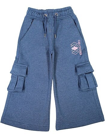 Lee cooper - pantalon cargo coupe large, taille à cordon
