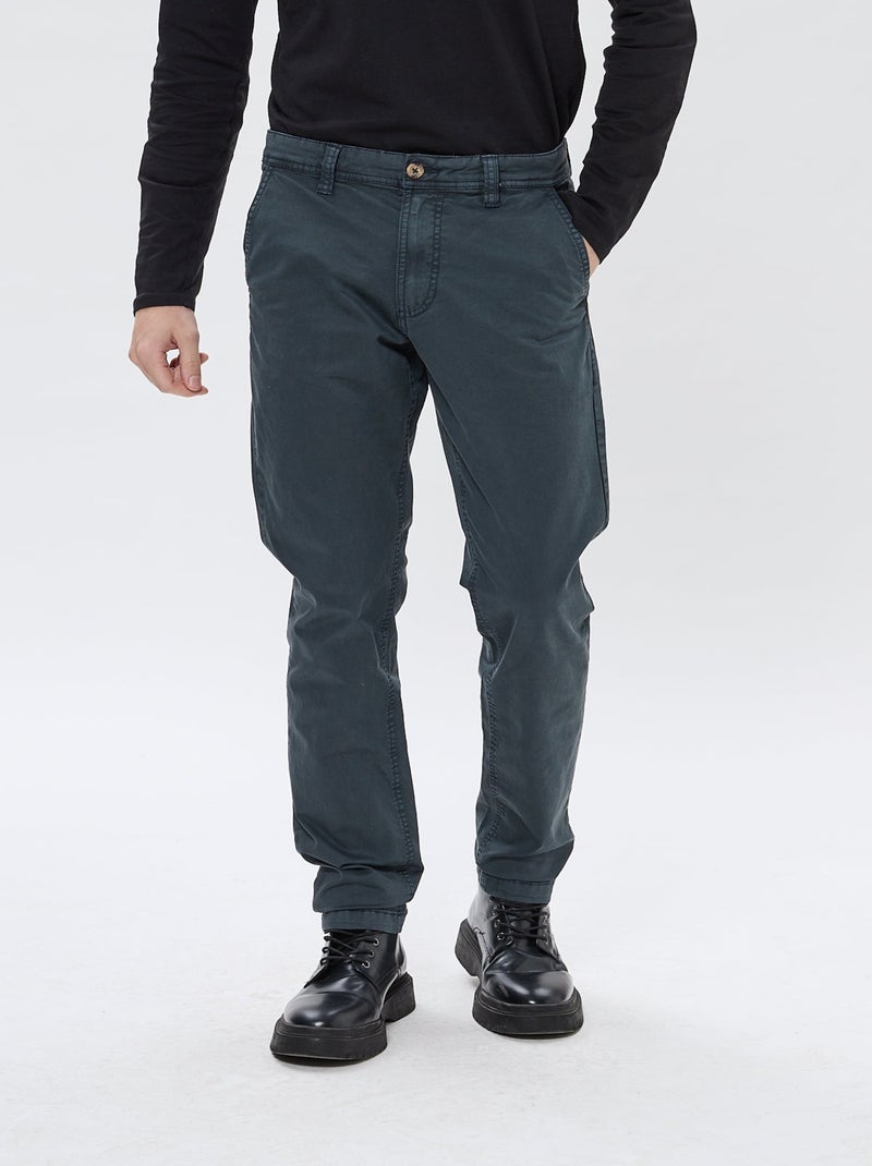 Lee Cooper - Pantalon Chino Straight Galant Bleu marine - Kiabi