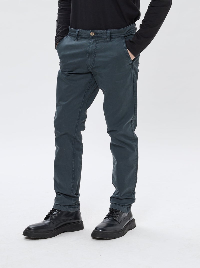 Lee Cooper - Pantalon Chino Straight Galant Bleu marine - Kiabi
