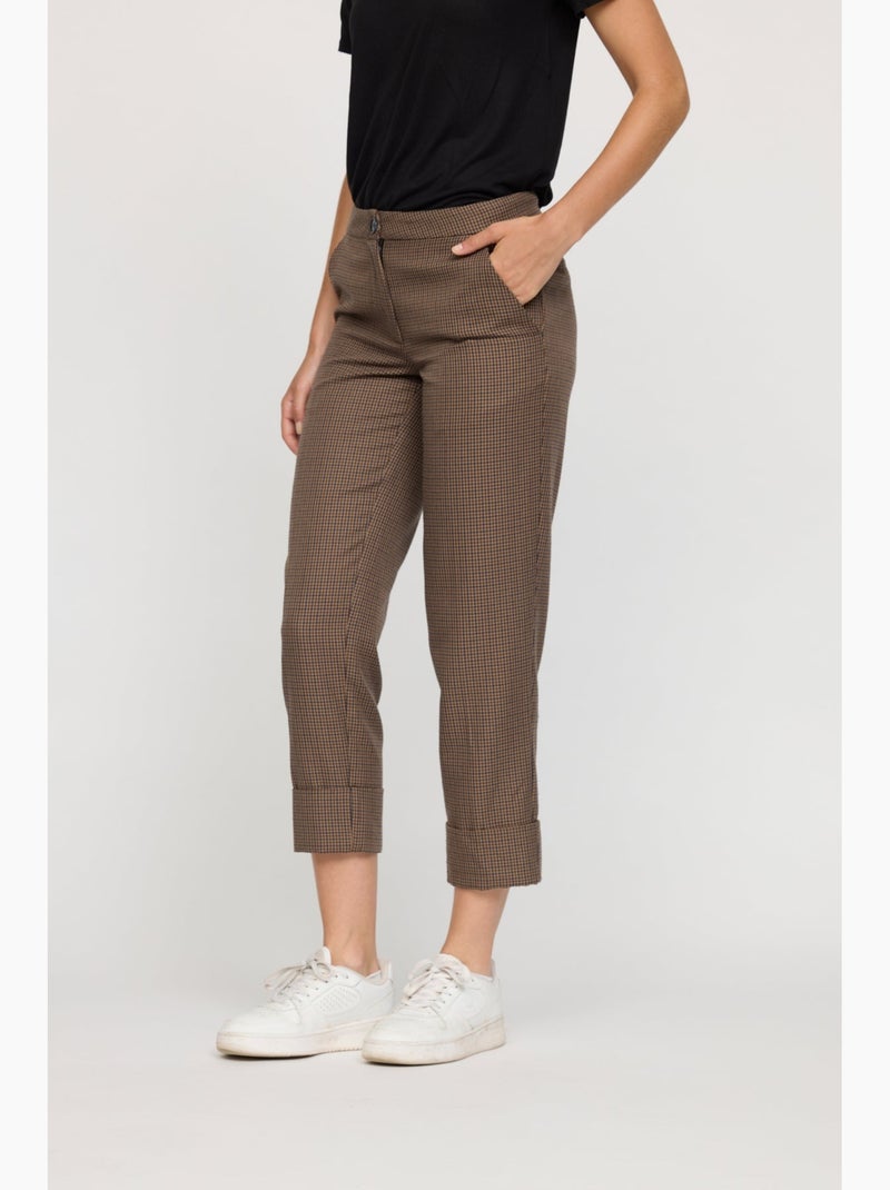 Lee Cooper - Pantalon Cigarette Javi Marron chocolat - Kiabi
