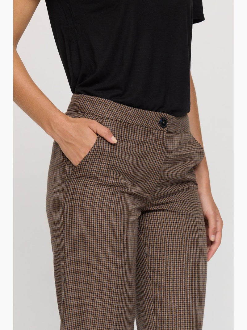 Lee Cooper - Pantalon Cigarette Javi Marron chocolat - Kiabi