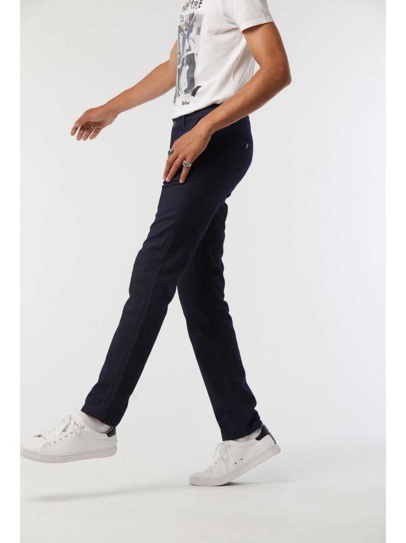 Lee Cooper - Pantalon coton chino GALANT Bleu foncé - Kiabi