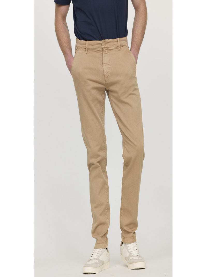 Lee Cooper - Pantalon coton chino GLANCE Camel - Kiabi