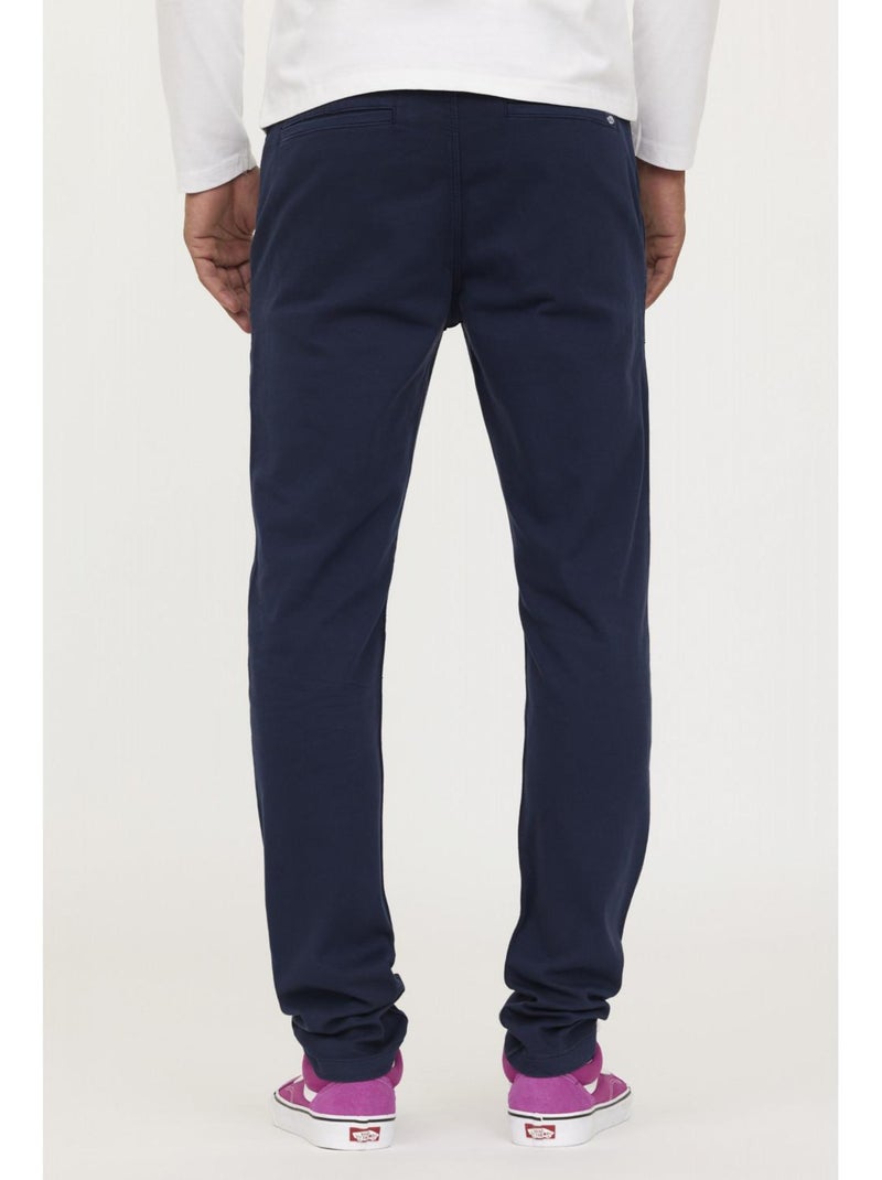 Lee Cooper - Pantalon coton chino slim NEILS Bleu marine - Kiabi