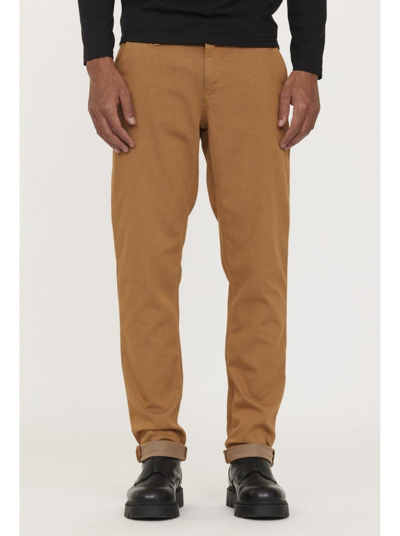 Lee Cooper - Pantalon coton chino straight GALANT Camel - Kiabi