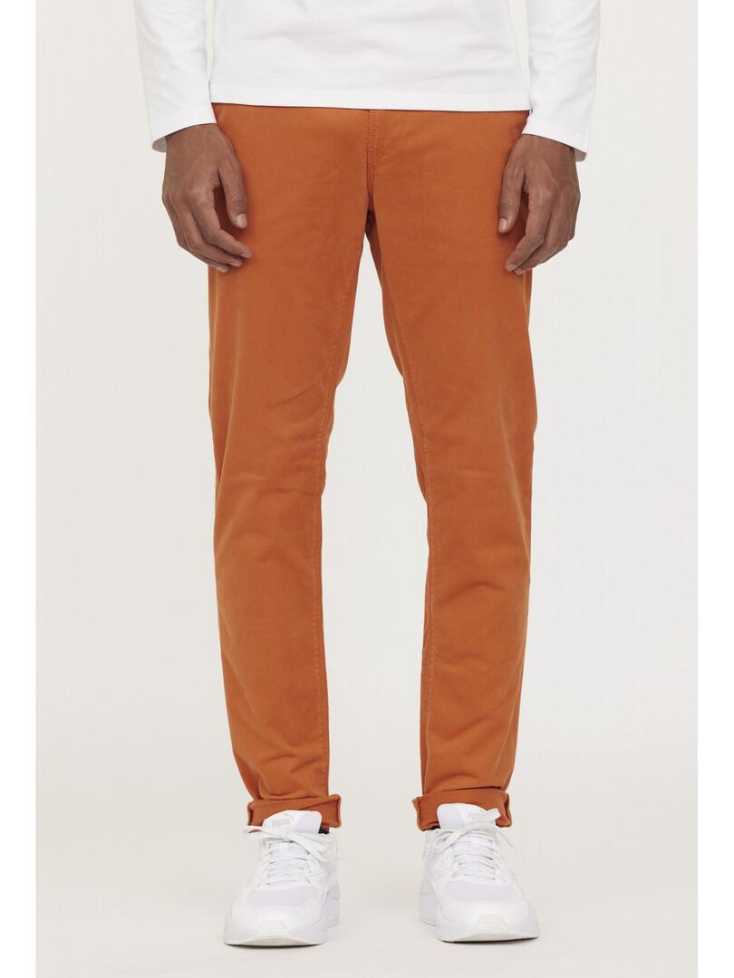 Lee Cooper - Pantalon coton chino straight GALANT Orange - Kiabi
